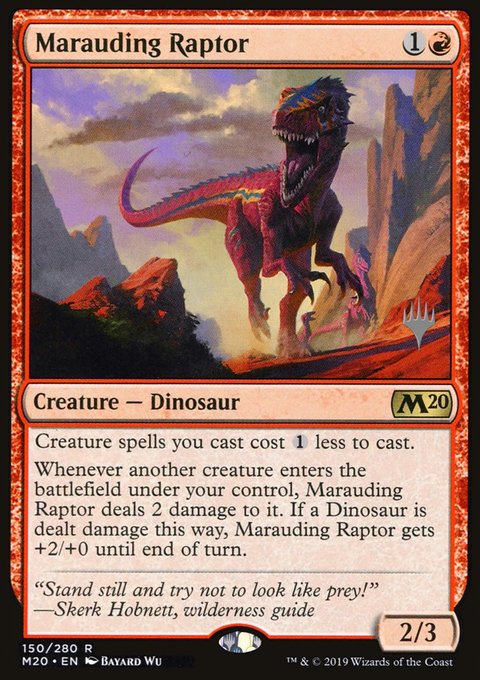 Marauding Raptor [Core Set 2020 Prerelease Promos]