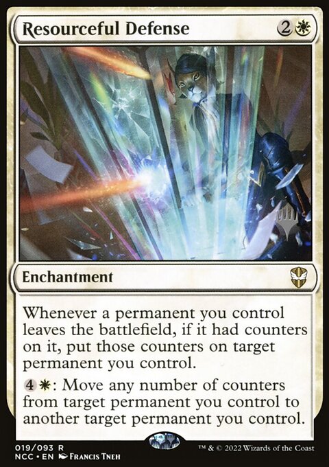 Resourceful Defense (Promo Pack) [Streets of New Capenna Commander Promos]