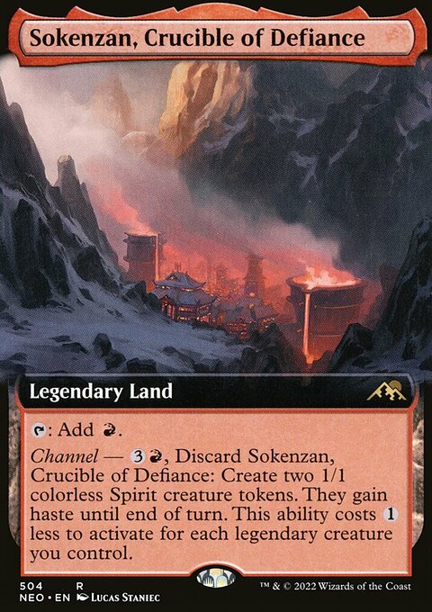 Sokenzan, Crucible of Defiance (Extended Art) [Kamigawa: Neon Dynasty]