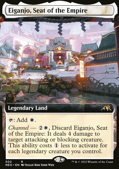 Eiganjo, Seat of the Empire (Extended Art) [Kamigawa: Neon Dynasty]