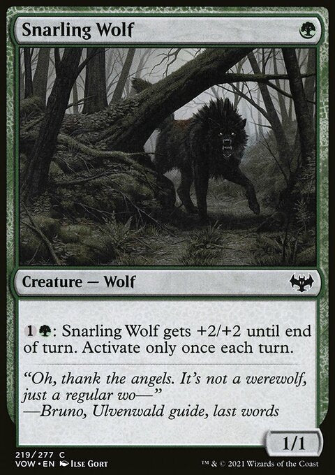 Snarling Wolf [Innistrad: Crimson Vow]