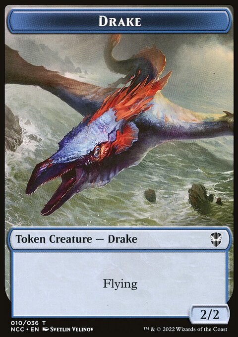 Zombie // Drake Double-Sided Token [Streets of New Capenna Commander Tokens]