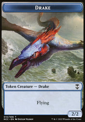 Zombie // Drake Double-Sided Token [Streets of New Capenna Commander Tokens]