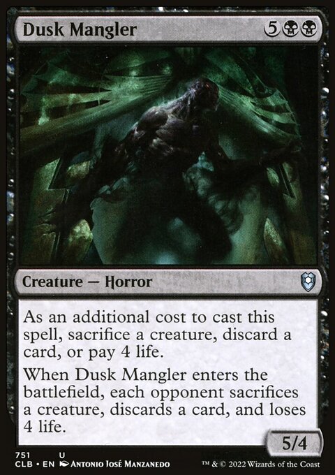 Dusk Mangler [Commander Legends: Battle for Baldur's Gate]
