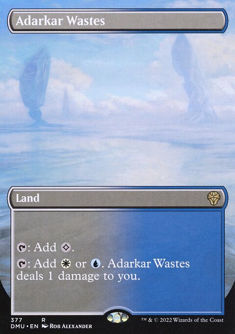 Adarkar Wastes (Borderless Alternate Art) [Dominaria United]