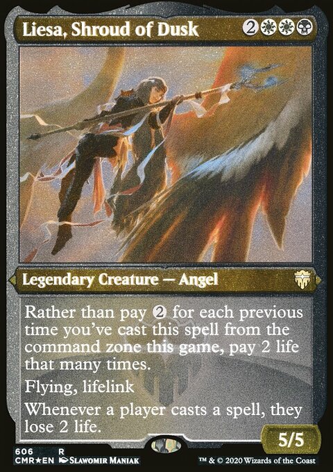Liesa, Shroud of Dusk (Etched) [Commander Legends]