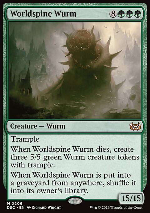 Worldspine Wurm [Duskmourn: House of Horror Commander]