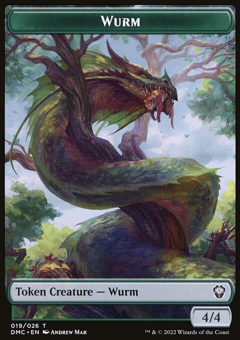 Wurm Token [Dominaria United Commander Tokens]