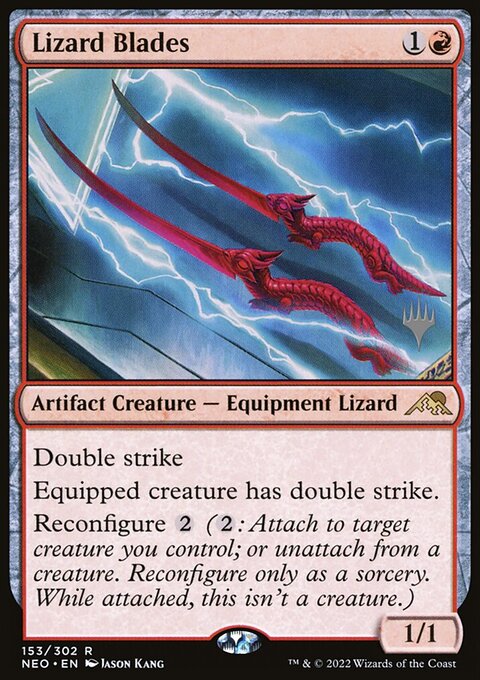 Lizard Blades (Promo Pack) [Kamigawa: Neon Dynasty Promos]