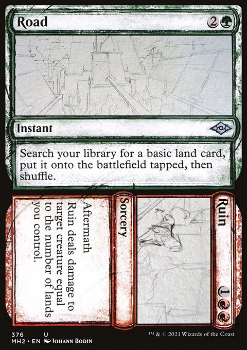 Road // Ruin (Sketch) [Modern Horizons 2]