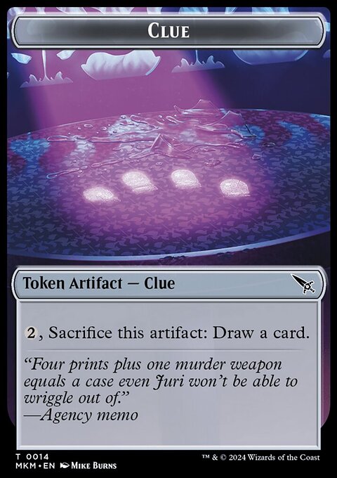 Thopter (0020) // Clue (0014) Double-Sided Token [Murders at Karlov Manor Tokens]