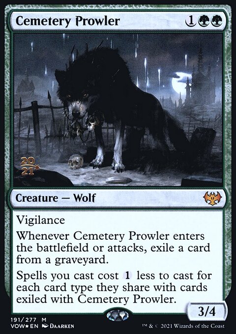 Cemetery Prowler [Innistrad: Crimson Vow Prerelease Promos]