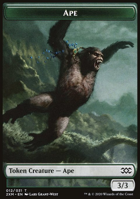 Ape // Beast Double-Sided Token [Double Masters Tokens]