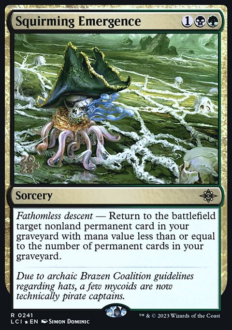 Squirming Emergence [The Lost Caverns of Ixalan Prerelease Cards]