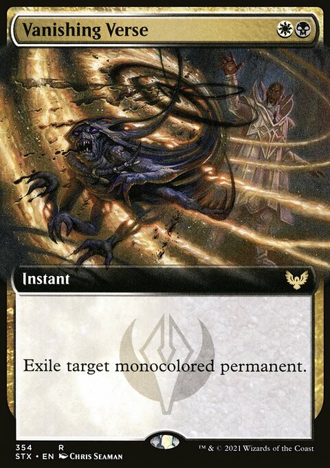 Vanishing Verse (Extended Art) [Strixhaven: School of Mages]