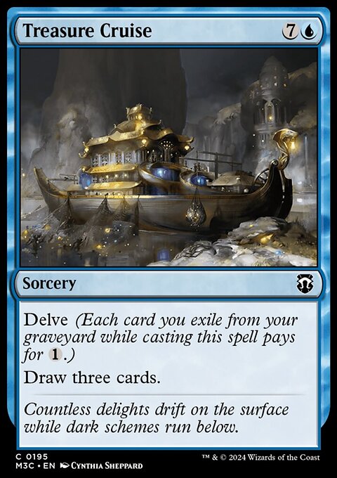 Treasure Cruise (Ripple Foil) [Modern Horizons 3 Commander]
