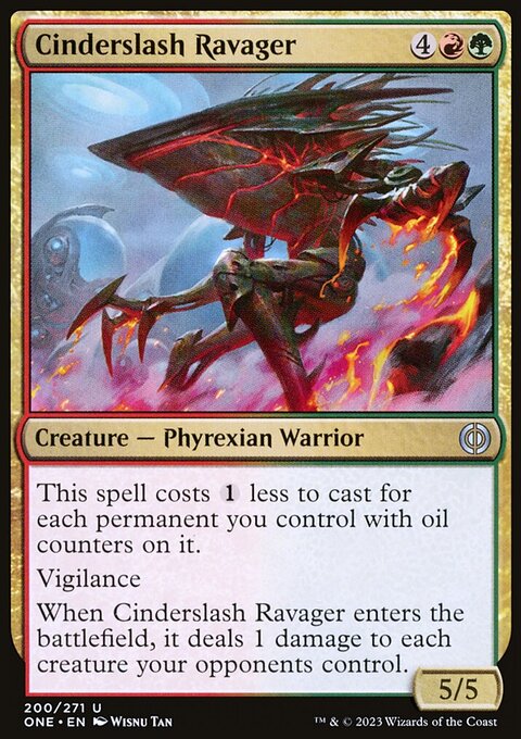 Cinderslash Ravager [Phyrexia: All Will Be One]
