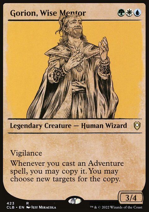Gorion, Wise Mentor (Showcase) [Commander Legends: Battle for Baldur's Gate]