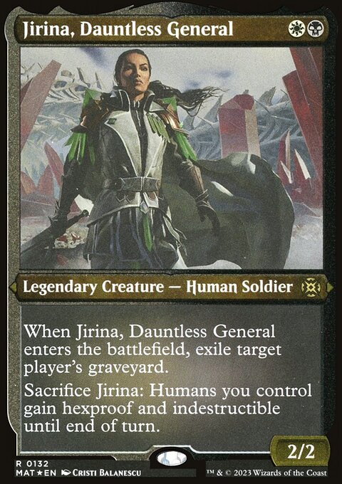 Jirina, Dauntless General (Foil Etched) [March of the Machine: The Aftermath]