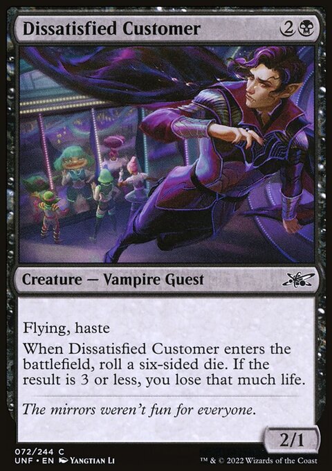 Dissatisfied Customer [Unfinity]