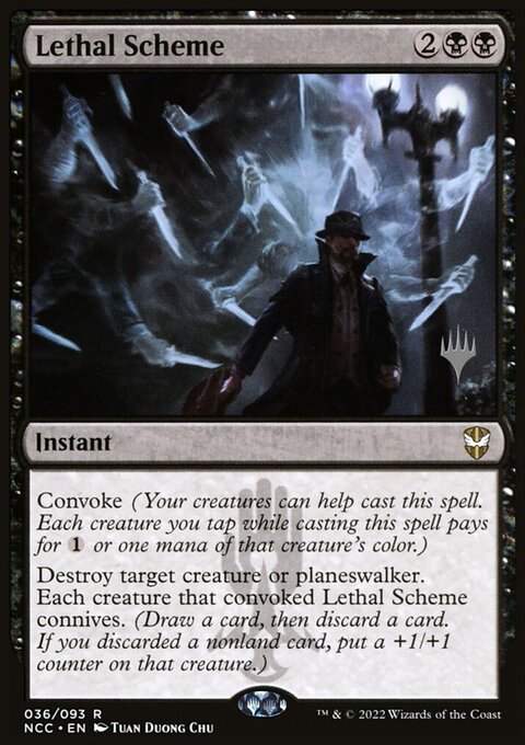 Lethal Scheme (Promo Pack) [Streets of New Capenna Commander Promos]