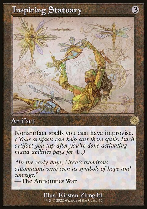 Inspiring Statuary (Retro Schematic) (Serialized) [The Brothers' War Retro Artifacts]