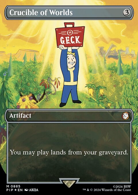 Crucible of Worlds (Borderless) (Surge Foil) [Fallout]