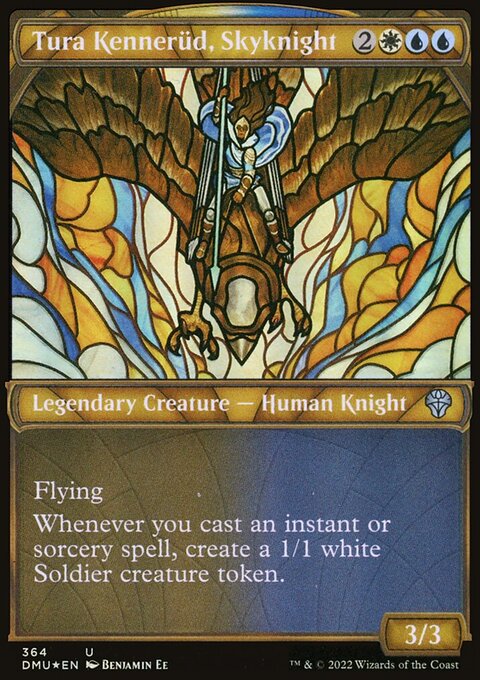 Tura Kennerud, Skyknight (Showcase Textured) [Dominaria United]