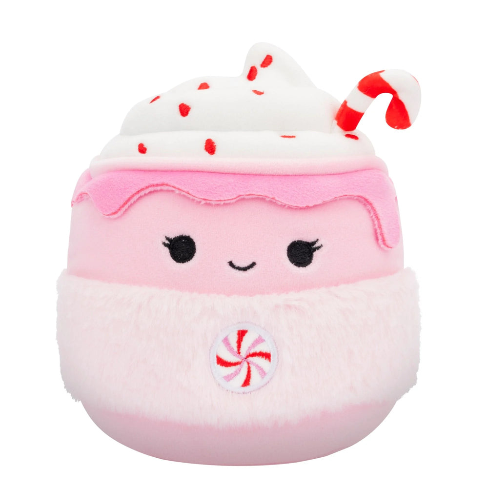 Squishmallows Christmas Ethel The Peppermint Latte 7.5" Plush
