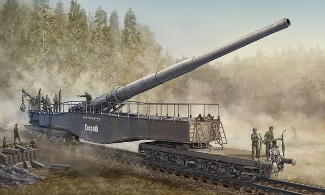 Hobby Boss 1:72 German 280mm K5(E) Railway Gun Leopold