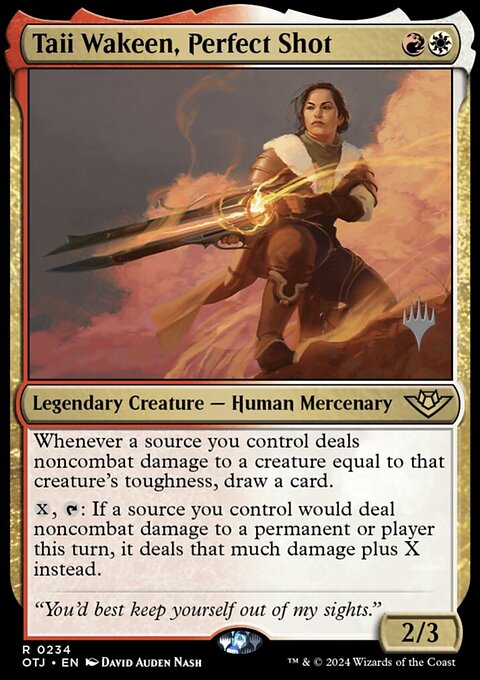 Taii Wakeen, Perfect Shot (Promo Pack) [Outlaws of Thunder Junction Promos]