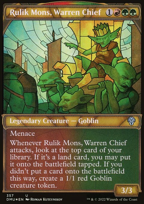 Rulik Mons, Warren Chief (Showcase Textured) [Dominaria United]