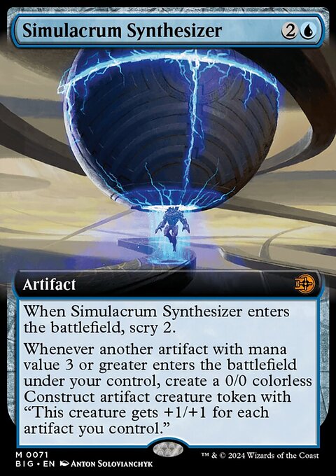 Simulacrum Synthesizer (Extended Art) [Outlaws of Thunder Junction: The Big Score]