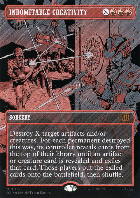 Indomitable Creativity (Textured Foil) [Outlaws of Thunder Junction: Breaking News]