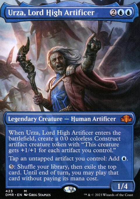 Urza, Lord High Artificer (Borderless Alternate Art) [Dominaria Remastered]