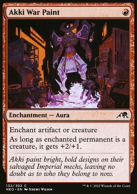 Akki War Paint [Kamigawa: Neon Dynasty]