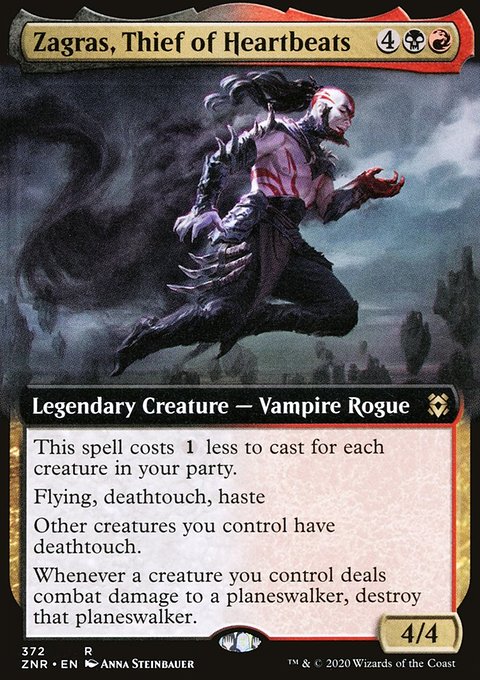 Zagras, Thief of Heartbeats (Extended Art) [Zendikar Rising]