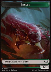 Shapeshifter // Insect (0022) Double-Sided Token [Duskmourn: House of Horror Commander Tokens]