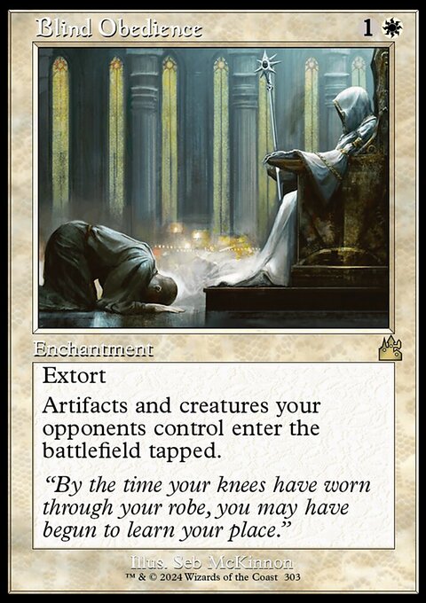 Blind Obedience (Retro Frame) [Ravnica Remastered]