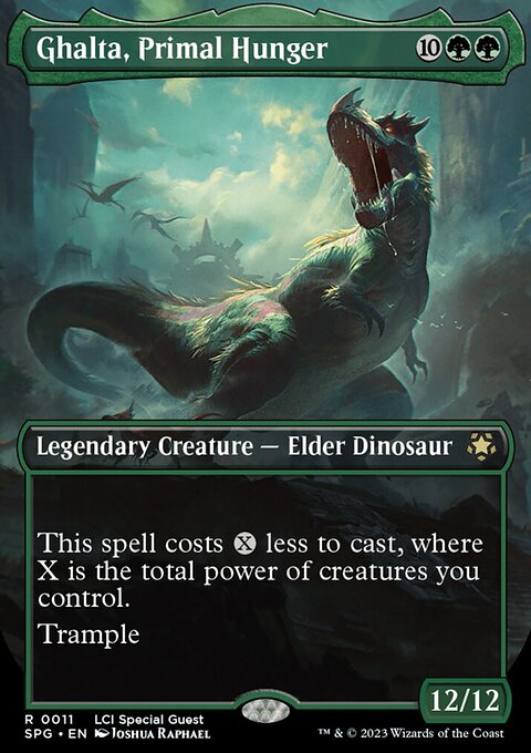 Ghalta, Primal Hunger (Borderless) [The Lost Caverns of Ixalan Special Guests]