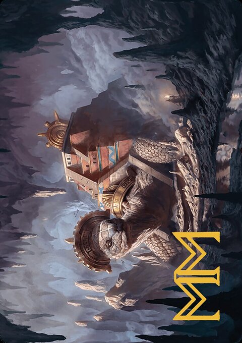 Bedrock Tortoise Art Card (Gold-Stamped Signature) [The Lost Caverns of Ixalan Art Series]