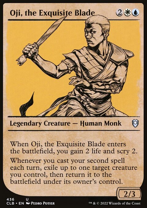 Oji, the Exquisite Blade (Showcase) [Commander Legends: Battle for Baldur's Gate]