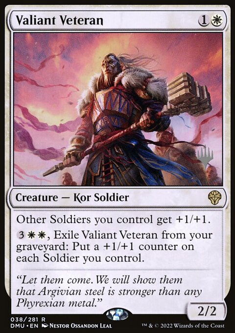 Valiant Veteran (Promo Pack) [Dominaria United Promos]