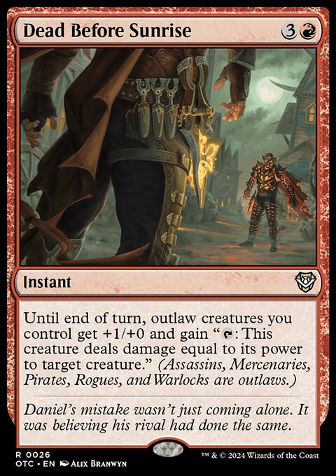 Dead Before Sunrise [Outlaws of Thunder Junction Commander]