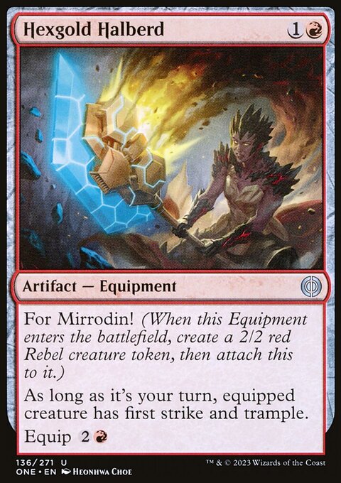 Hexgold Halberd [Phyrexia: All Will Be One]