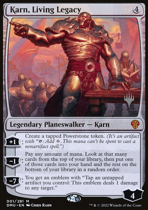 Karn, Living Legacy (Promo Pack) [Dominaria United Promos]