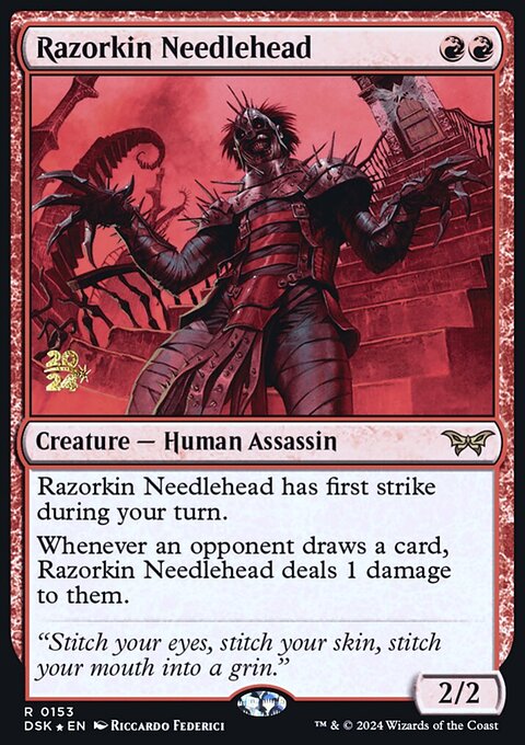 Razorkin Needlehead [Duskmourn: House of Horror Prerelease Promos]