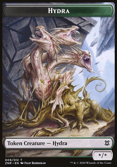 Hydra Token [Zendikar Rising Tokens]