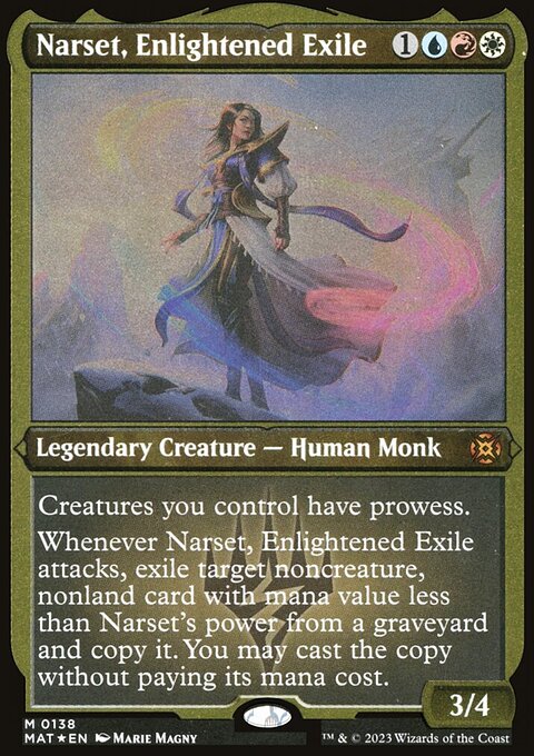 Narset, Enlightened Exile (Foil Etched) [March of the Machine: The Aftermath]