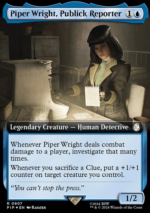 Piper Wright, Publick Reporter (Extended Art) (Surge Foil) [Fallout]